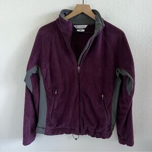 Columbia Sportswear Purple Zip Front Jacket Large